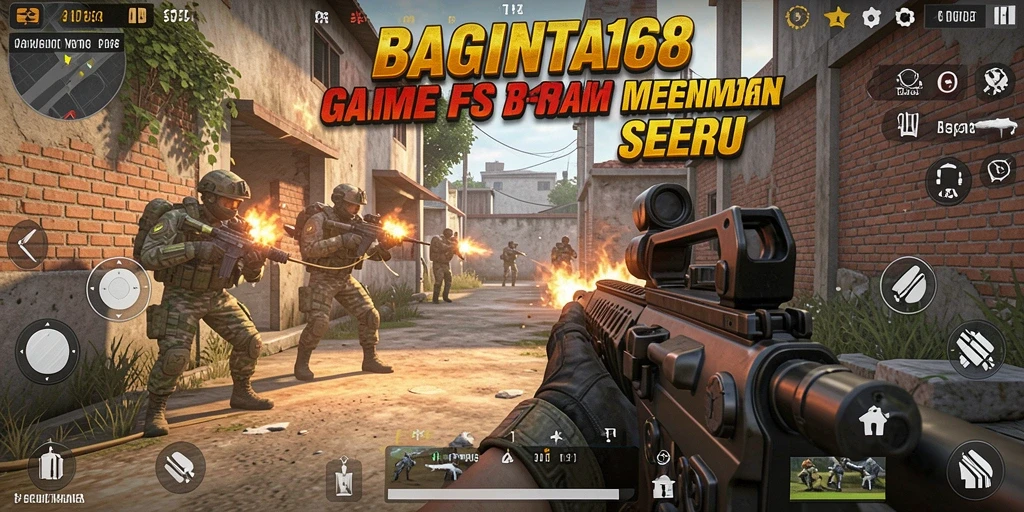 Tangkapan layar gameplay intens dari BAGINTA168 dengan aksi menembak yang realistis.