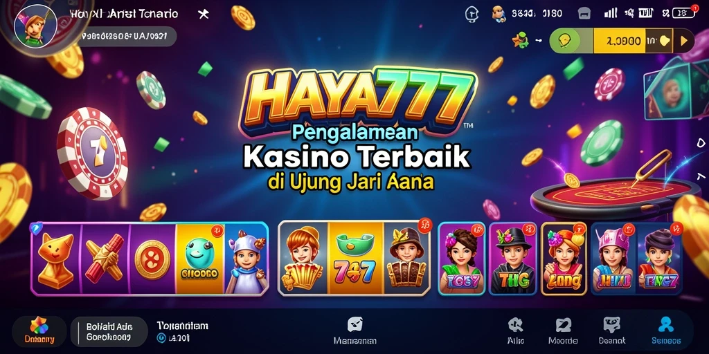 Tampilan gameplay kasino HAYA777 yang menegangkan dan menarik.