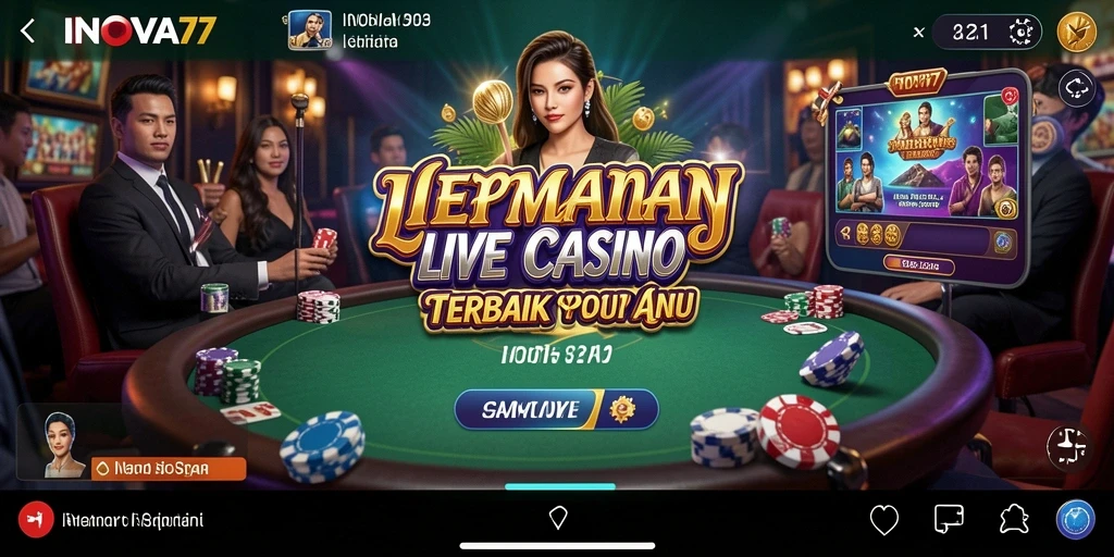 Menampilkan dealer langsung dan pengalaman Live Casino yang mengasyikkan.
