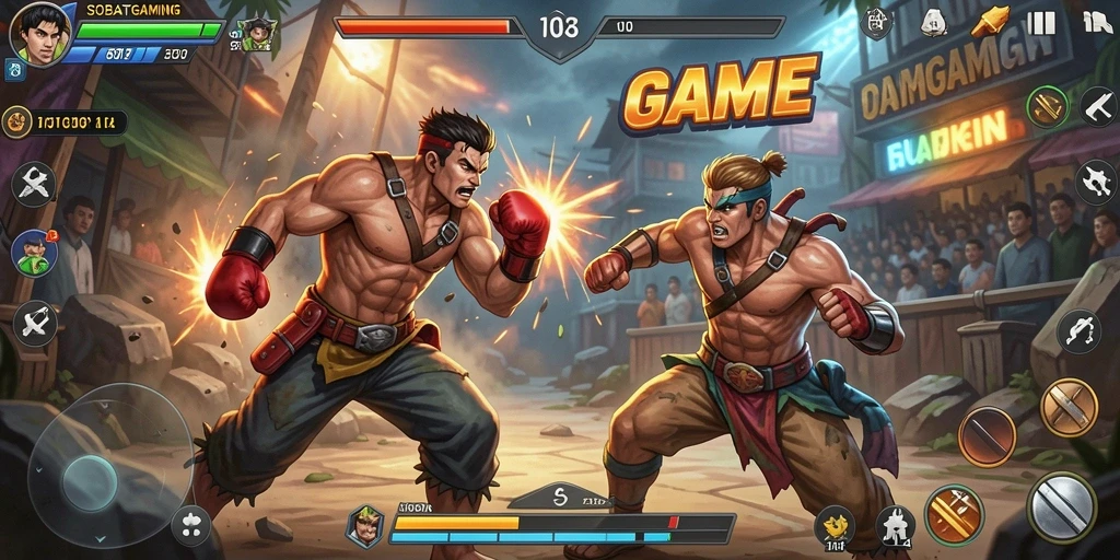 Tampilkan gameplay seru pertarungan karakter di SOBATGAMING.