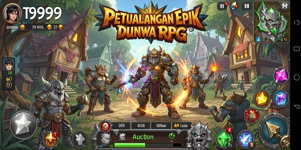 Gameplay seru di T9999 dengan pertarungan epik dan eksplorasi mendalam.