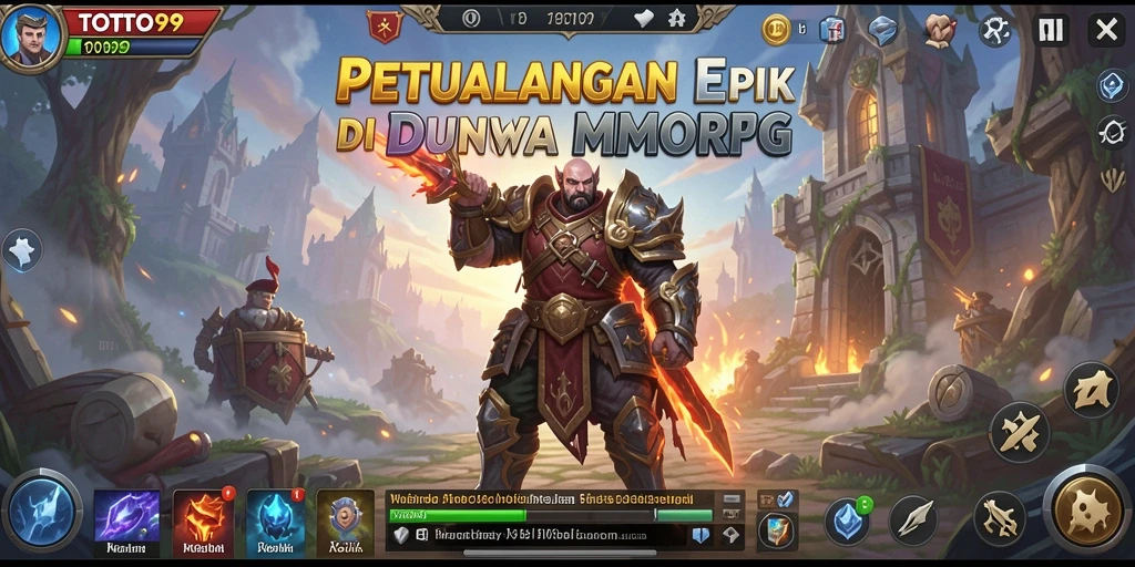 Tampilan gameplay menakjubkan dari TOTO99 dalam aksi MMORPG.
